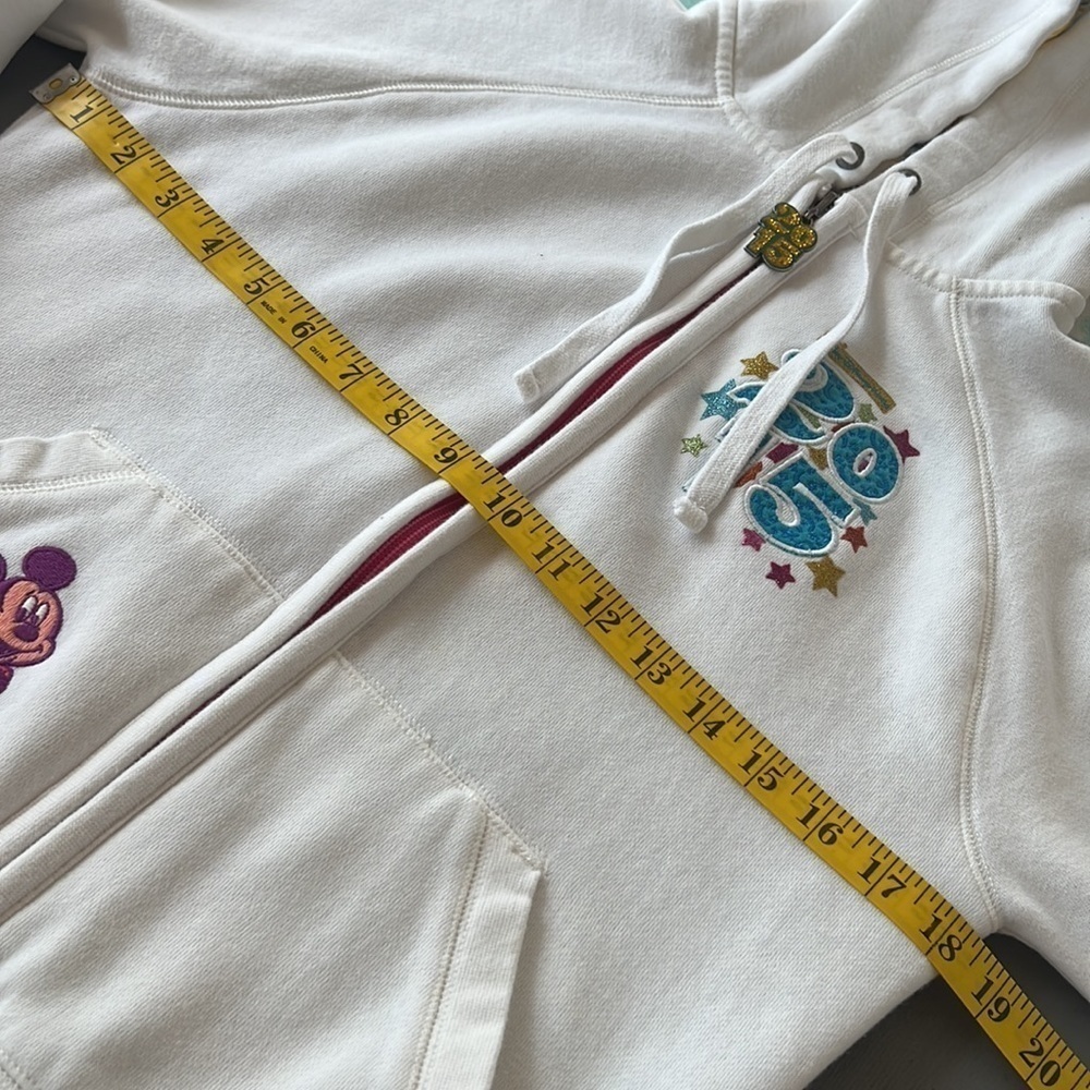 Disney Parks 2015 Mickey Mouse Full Zip Hoodie Sweatshirt Walt Disney World XS - Picture 10 of 11